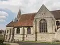 Élévation sud de la nef et croisillon sud.
