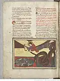 Satan enchaîné pour mille ans.F° 202 v.