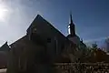 Vue arrière de l'église Saint-Siméon.