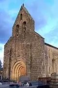 La façade occidentale de l'église (janv.&nbsp;2012).