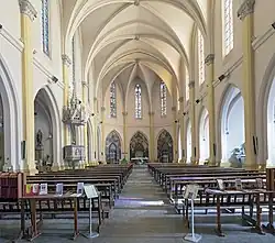 La nef de l'église Notre-Dame