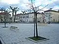 Place de la République. Au fond, sur la droite, la mairie (fév.&nbsp;2010)