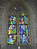 Vitrail de l'église Saint-Vincent.