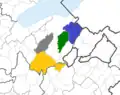 Les seigneuries au XIVe&nbsp;siècle
