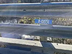 Panneau sur le pont P01551, ruisseau Ayotte, rang Price`