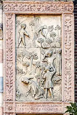 Bas-relief avec le martyre de Pierre de Vérone.