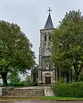 Vue depuis l'ouest.