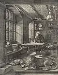 Saint Jérôme à l’étude, Albrecht Dürer.