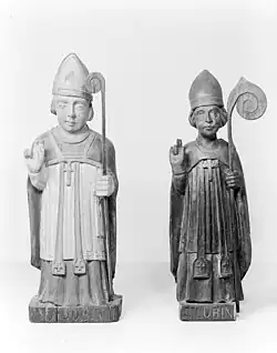 Statues de saint Lubin, Londres, Wellcome Library.