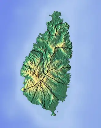 (Voir situation sur carte : Sainte-Lucie)