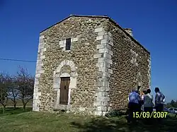 La chapelle vue de l'Ouest avant sont rejointoiement en 2011