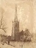 Eglise de Saint-Michel, Winterbourne, avril 1859, papier salé, Department of Image Collections, National Gallery of Art Library, Washington, DC