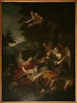 Saint Roch de Daniel Hallé, dans l'église