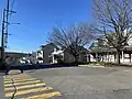 Rue typique d’un village du Québec.