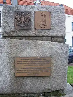 Mémorial à la 1re&nbsp;division blindée polonaise après les combats de 1944-1945.