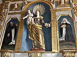 Détail du retable.