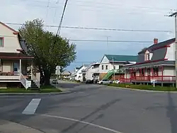 Jonction des routes 226 et 263 à Sainte-Marie-de-Blandford.