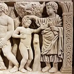 Jésus soignant un possédé ou Adam élevé à l'état de grâce