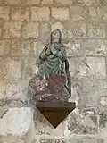 Sainte Marguerite, pierre peinte, XVIe&nbsp;siècle