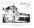 Façade de l'église abbatiale (Digot et Chatelain, 1857).