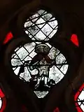 Vitrail du XVIe&nbsp;siècle : saint Roch.