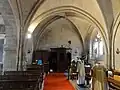 2e&nbsp;travée, vue vers l'ouest.