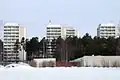 Résidences des employés de l'Hôpital universitaire d'Oulu à Sairaalanrinne.