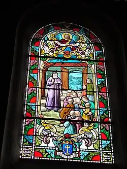 Église de Saïx, vitrail par Louis-Victor Gesta.
