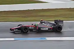 Photo de la Hispania F110 de Yamamoto, remplaçant de Chandhok en Allemagne