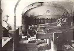 Chambre des piles et du maillet. Début duXXe&nbsp;siècle.