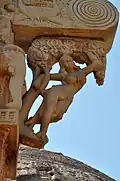 Grand stūpa, torana est, v. Ier&nbsp;siècle, yakshini à l'arbre.