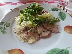 Salade bressane de volaille,.