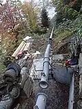 Captage pour la centrale de Pissevache.