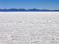 Un désert de sel.