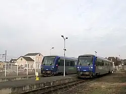 Le terminus du Chemin de fer du Blanc-Argent (Ligne de Salbris au Blanc).