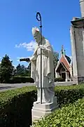 La statue de St-Médard.