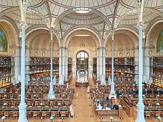 Bibliothèque nationale de France, Salle Labrouste du site Richelieu.