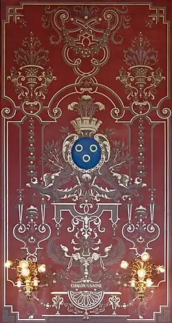 Décor mural : armoiries de la ville de Chalon-sur-Saône.
