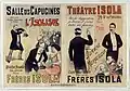 Affiche pour deux spectacles (1890-1892)