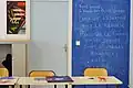 Salle de classe de l'école des Petits Voisins.