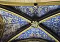 Plafond peint d'une chapelle.