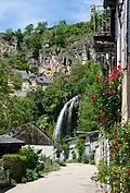 Cascade lors d'un débit faible.