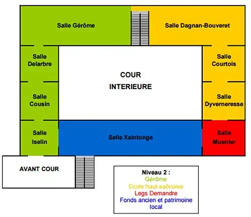 Salles du niveau 2.