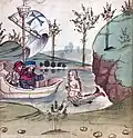 Illustration tirée du manuscrit Salman und Morolf de Hans Dirmstein