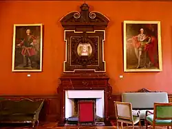 Tableaux de La Clementina des souverains de Savoie.