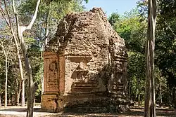 Sambor Prei Kuk.VIIe&nbsp;siècle. Tour hexagonale