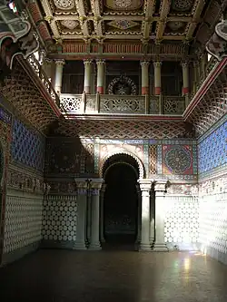 L'atrium aux colonnes.