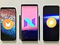 Smartphones Samsung sous Android.