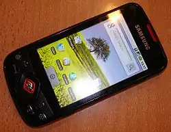 Ardoise Samsung Galaxy Spica&nbsp;(en) de 2009.