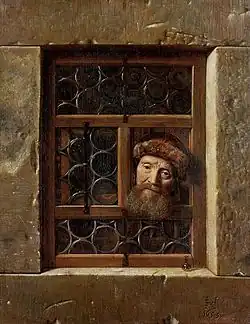 L'Homme à la fenêtre, 1653,musée d'Histoire de l'art de Vienne.